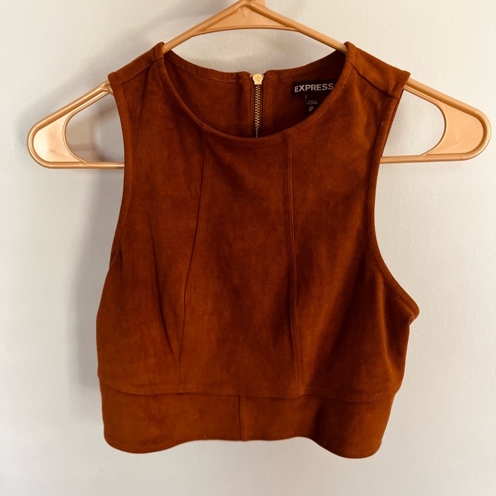 XS, Express crop top, with zipper down the back!